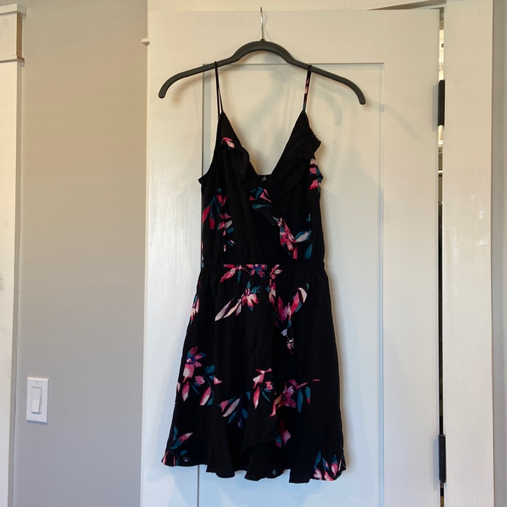 Express Ruffled Floral Dress